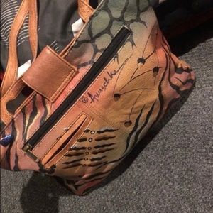 Custom leather purse